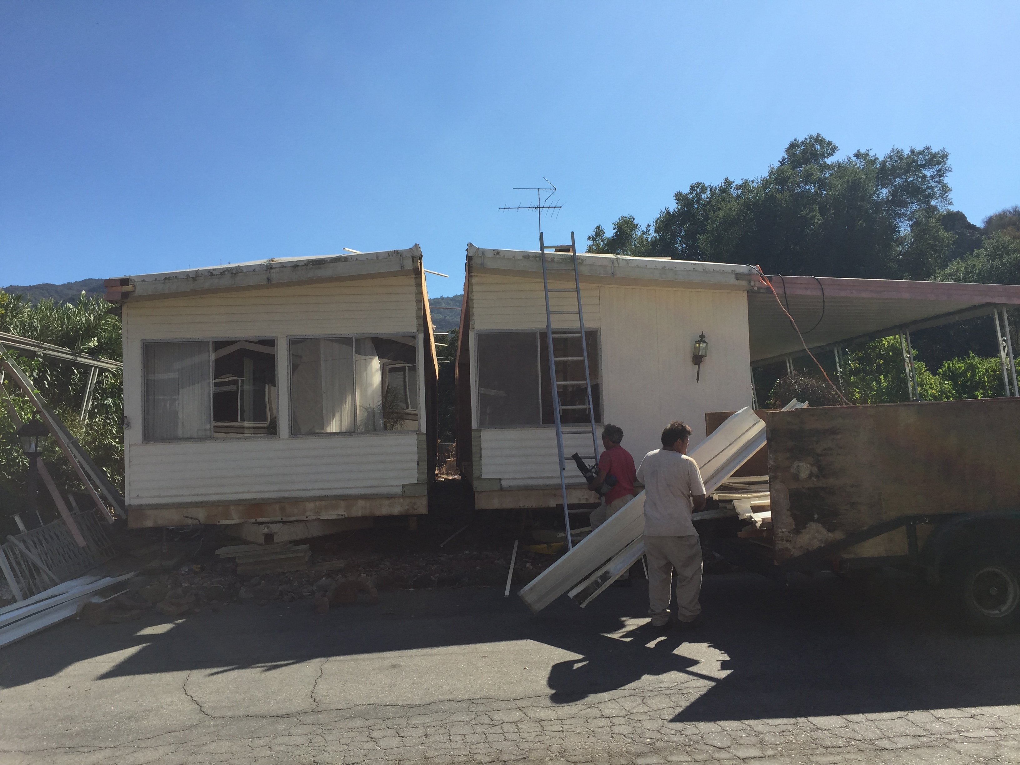 Removing an Old Mobile Home - Part One